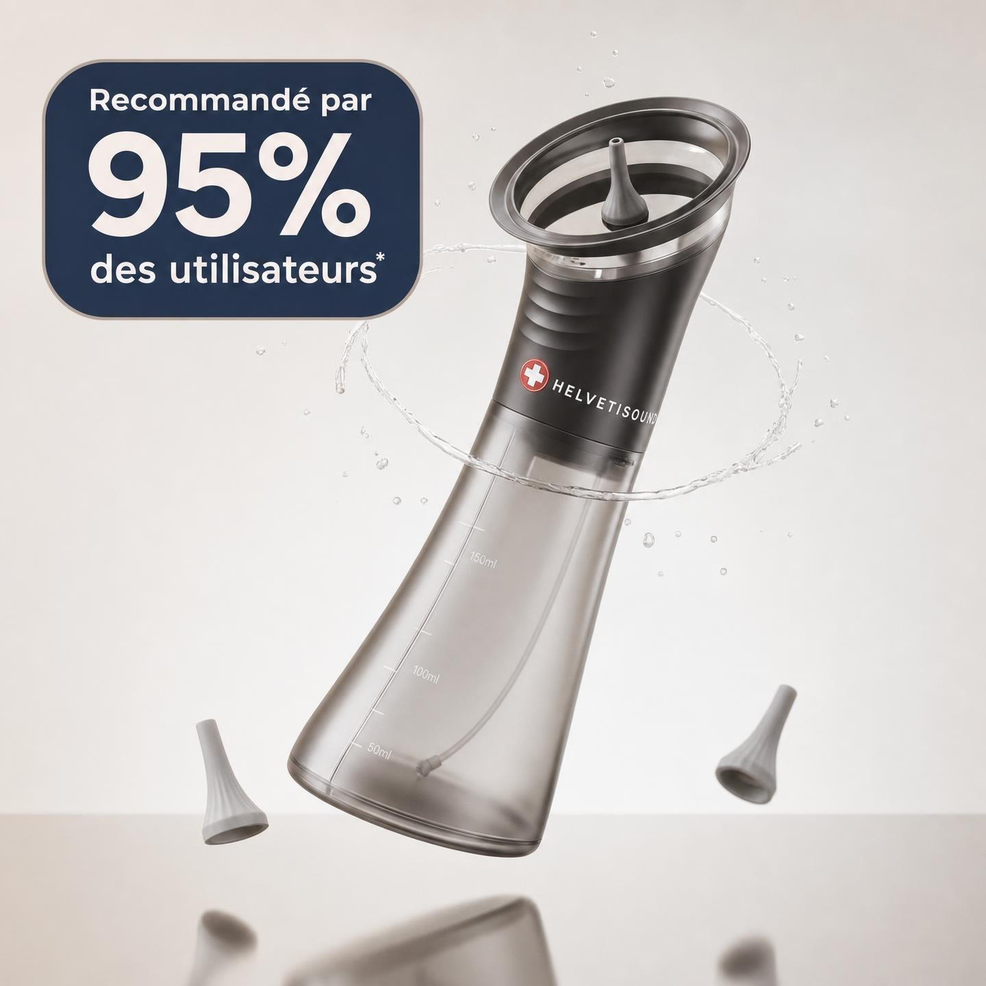 Pulisci-orecchie elettrico - Rimuove il cerume con delicatezza, ad acqua tiepida