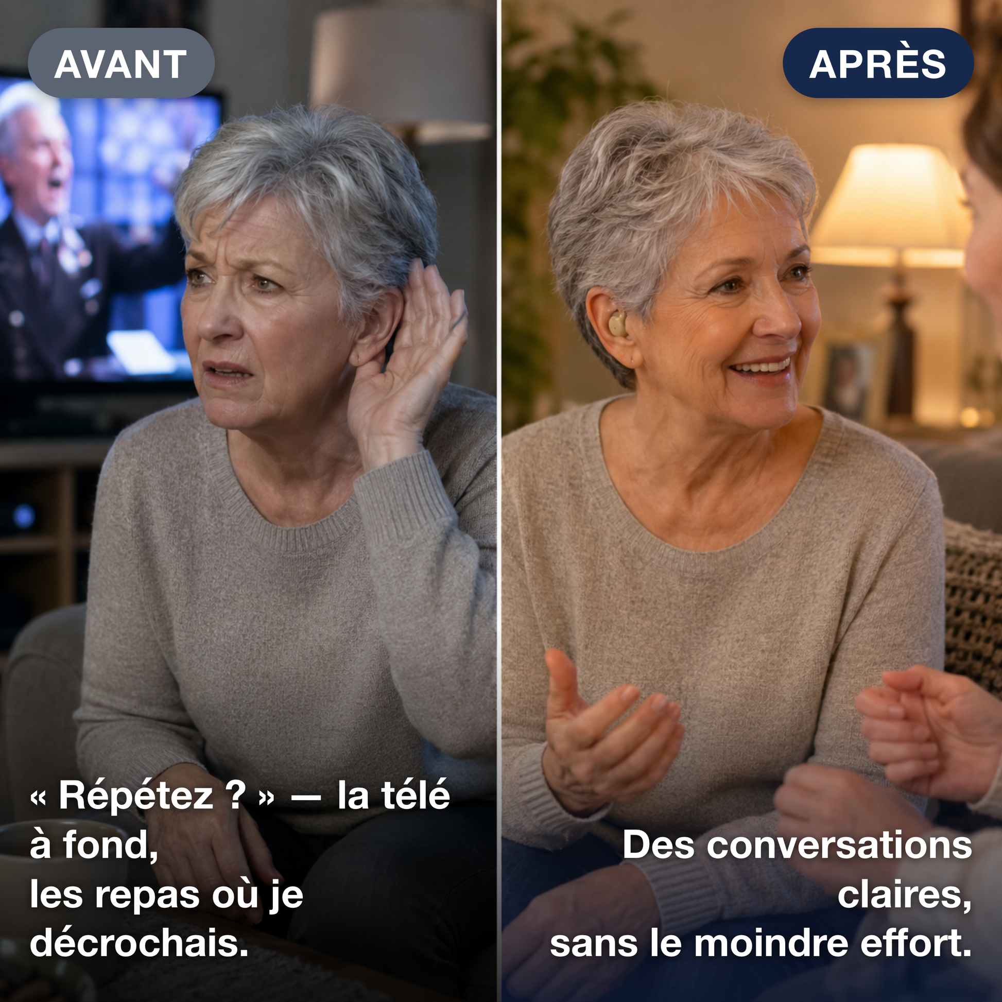 Avant apres - de la television a fond aux conversations claires