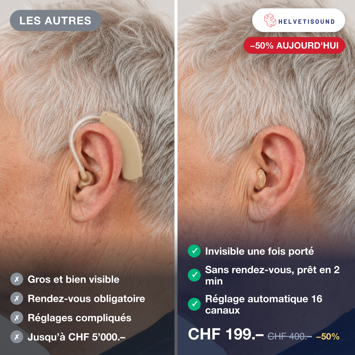 Les autres vs Helvetisound - invisible, CHF 199 au lieu de 400