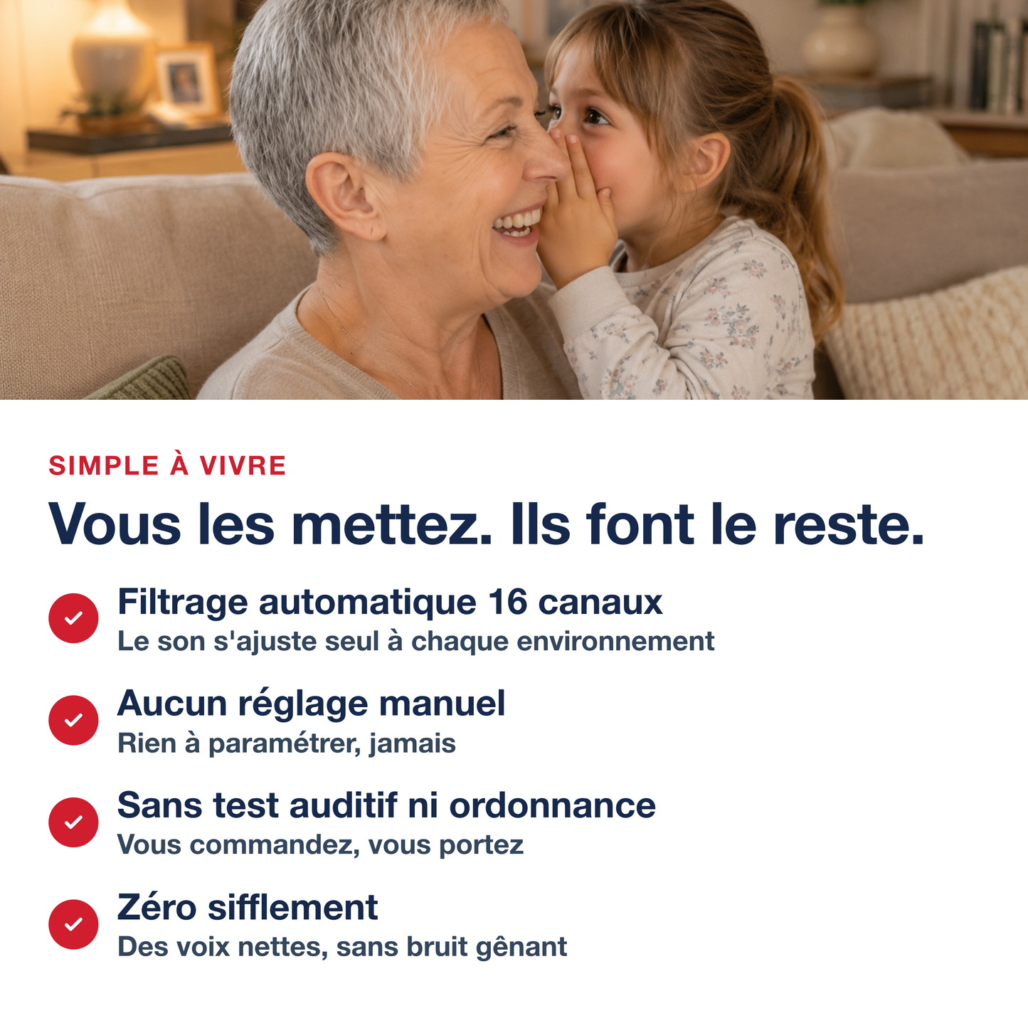 Simple a vivre - vous les mettez, ils font le reste - 16 canaux, sans reglage