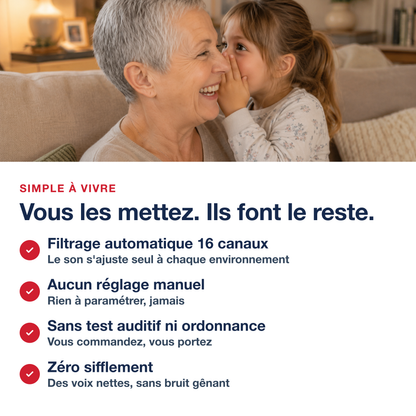 Simple a vivre - vous les mettez, ils font le reste - 16 canaux, sans reglage